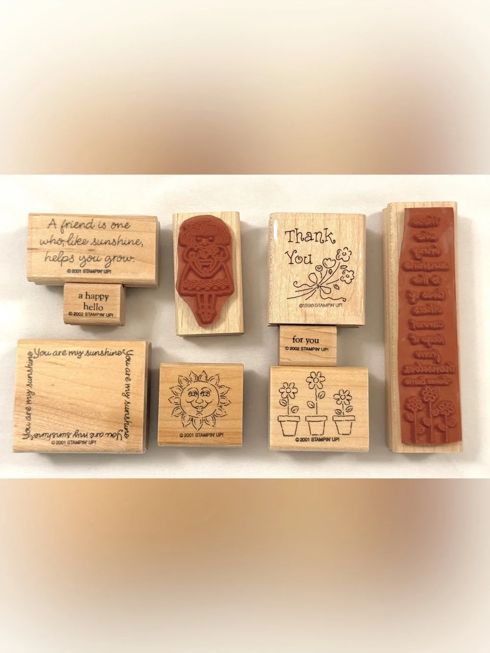 Like New Stampin’ Up Stamp Set~Sunshine/Friendship + Free Stamp Pad